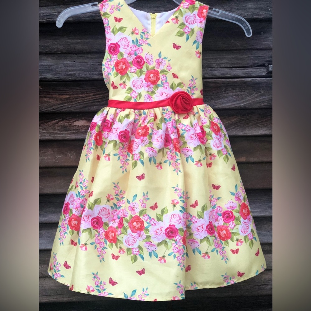Nanette Size 5 Formal Dress Yellow floral